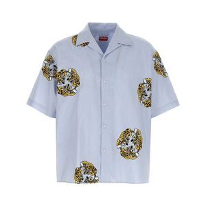 Kenzo Men `Kenzo By Verdy` Hawaiian Short Sleeved Cotton Shirt